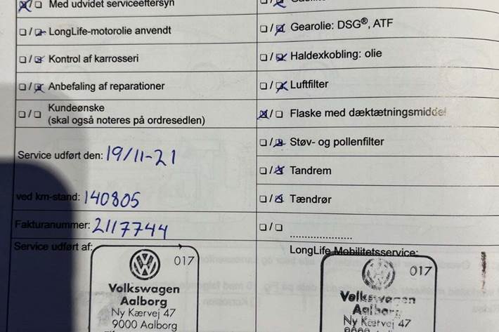 Blå VW UP! fra 2014