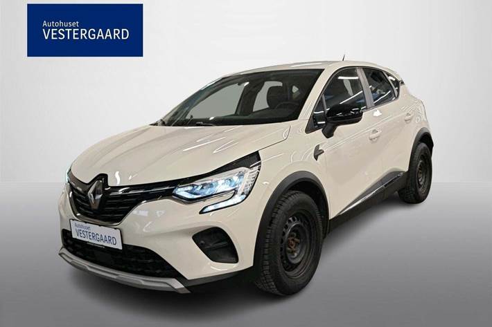 Hvid Renault Captur fra 2020 set udefra