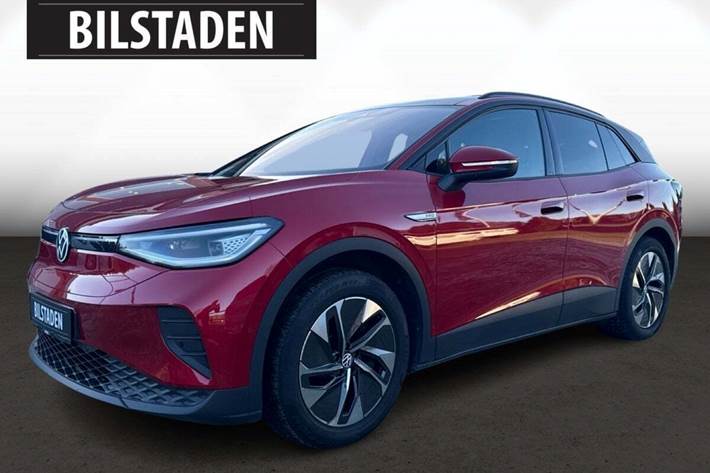 Rød VW ID.4 fra 2022 set udefra