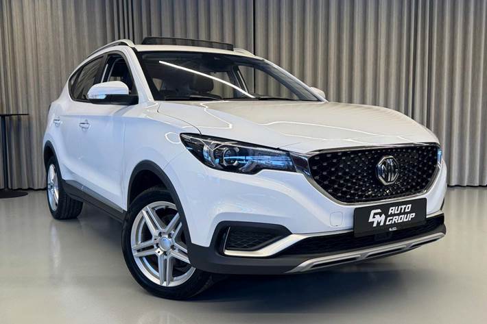 Hvid MG ZS fra 2020 set udefra