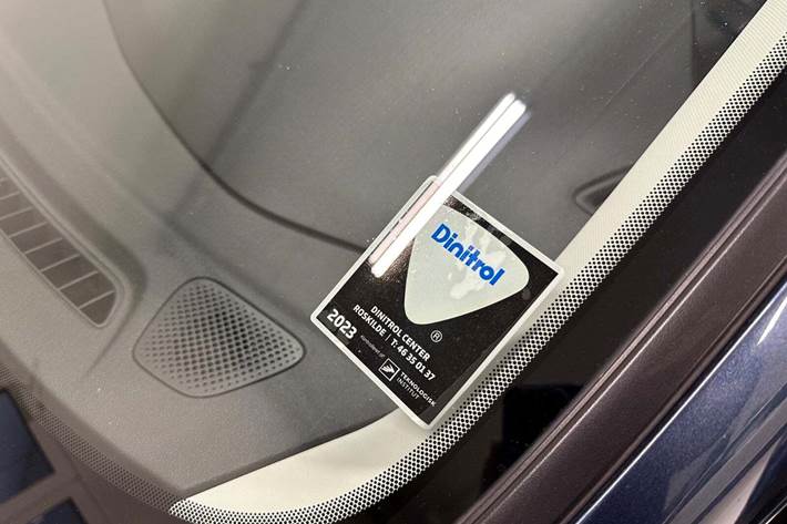 Blå Ford Fiesta fra 2019