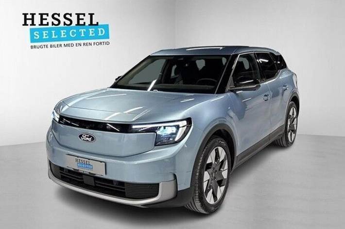 Blå Ford Explorer fra 2025 set udefra