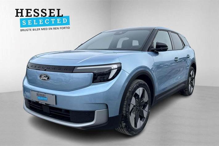 Blå Ford Explorer fra 2024 set udefra