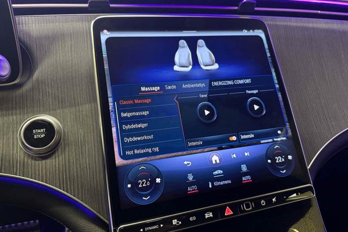 Grå Mercedes EQS450 SUV fra 2023