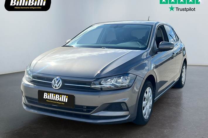 Grå VW Polo fra 2019 set udefra