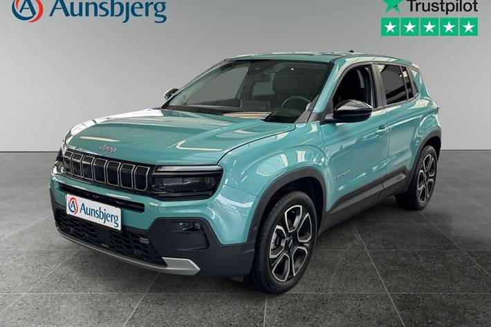 Turquoise Jeep Avenger fra 2024