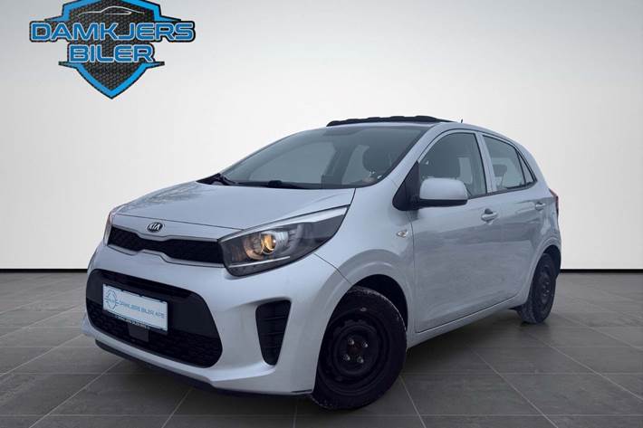 Grøn Kia Picanto fra 2018 set udefra