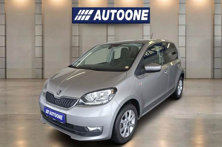 Grå Skoda Citigo fra 2019 set udefra