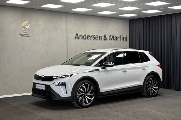 Hvid Skoda Elroq fra 2026 set udefra