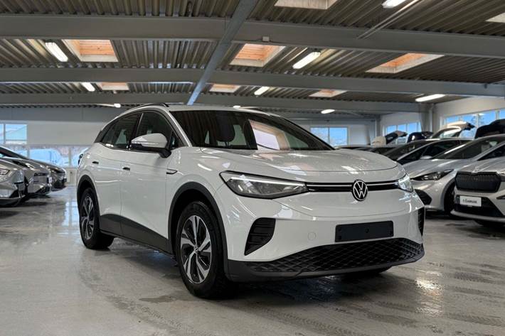 Hvid VW ID.4 fra 2021 set udefra