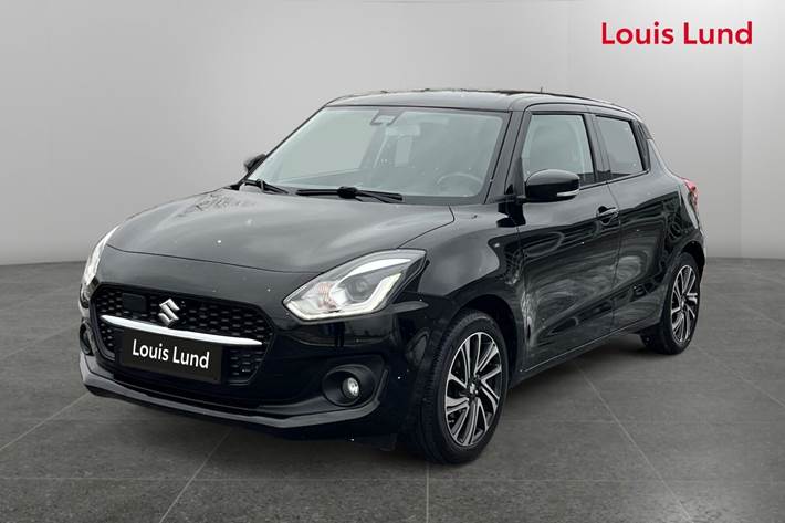 Sort Suzuki Swift fra 2021 set udefra