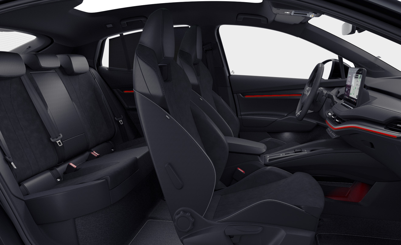 Sort Skoda Enyaq fra 2026