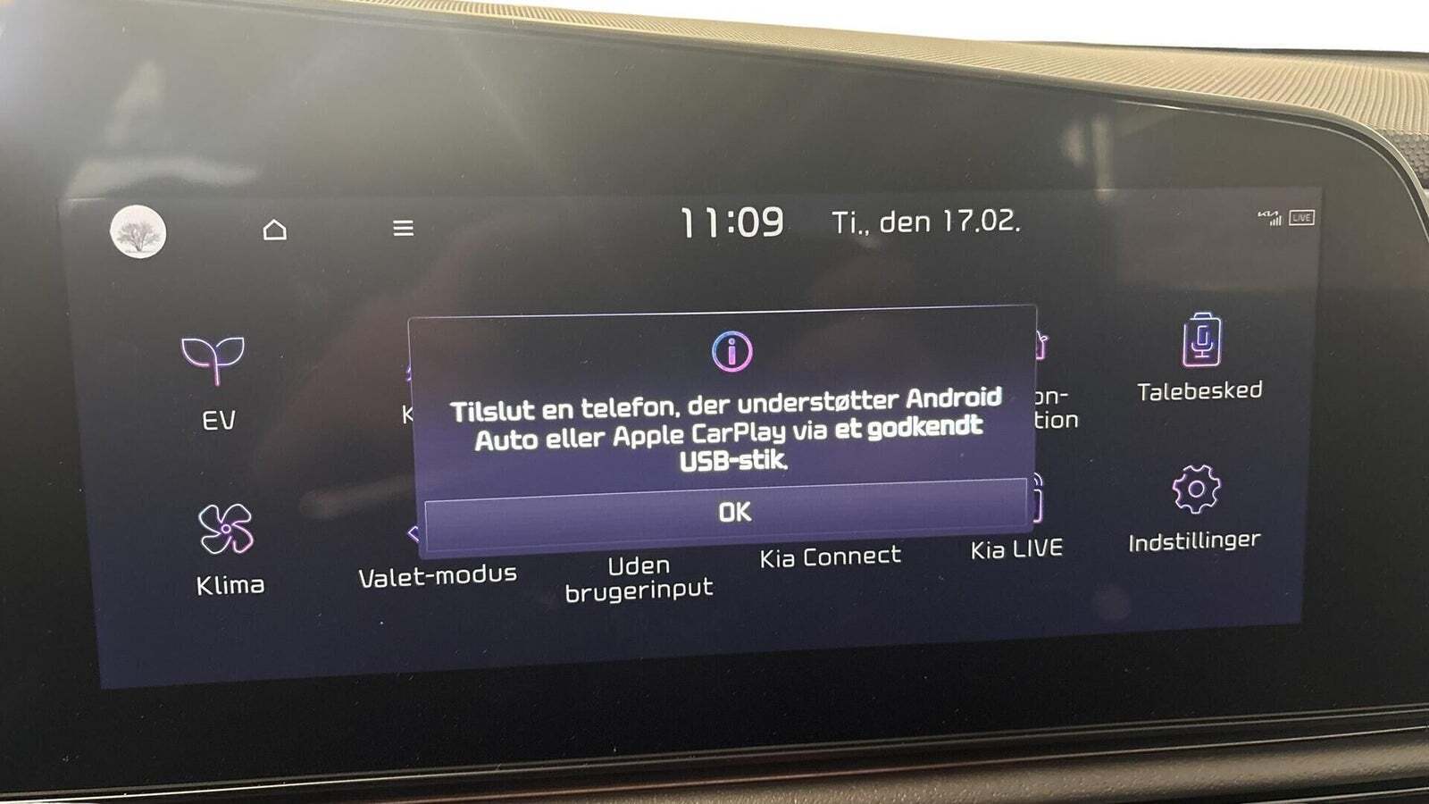 Blå Kia Niro fra 2023