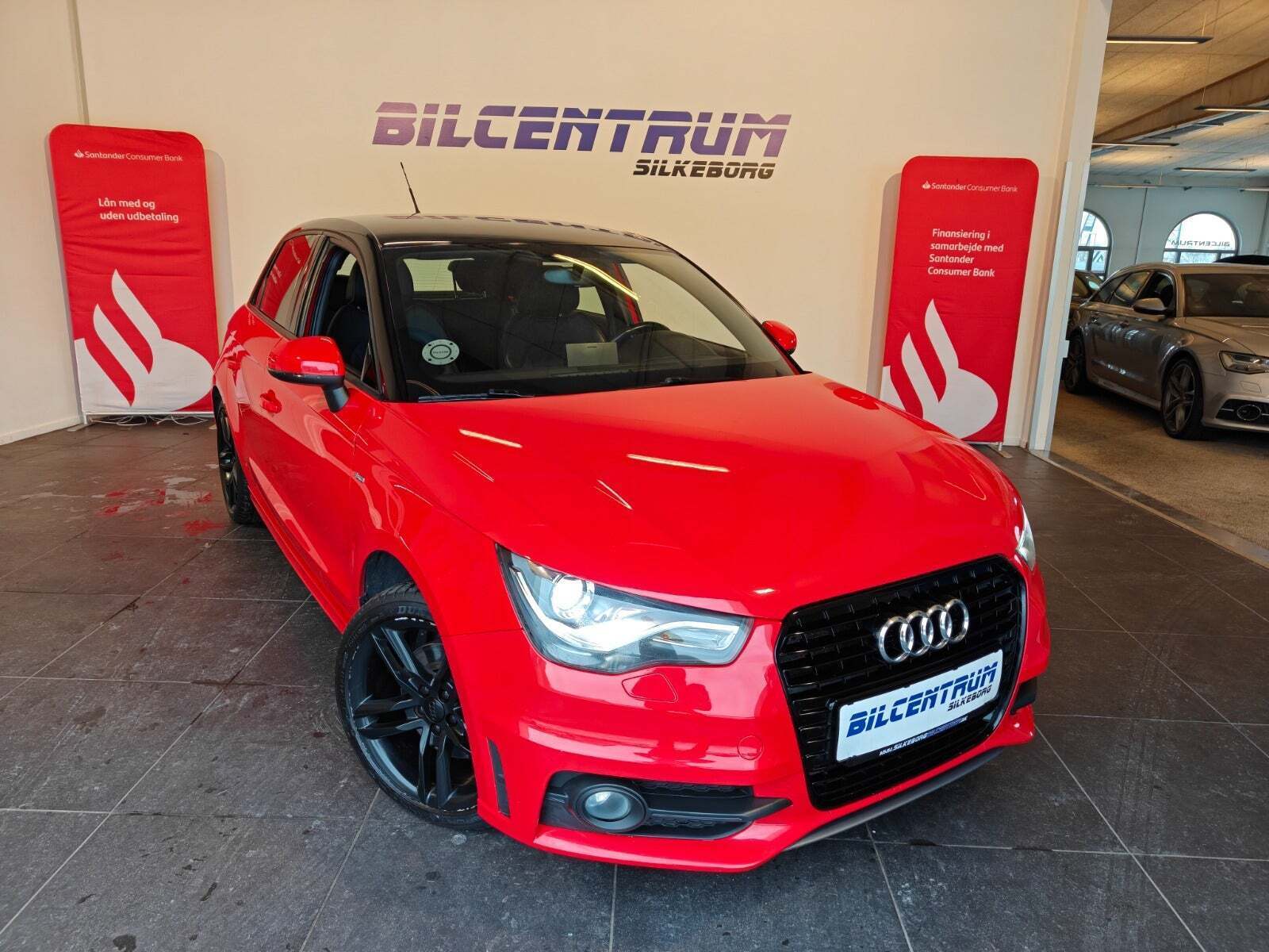 Rød Audi A1 fra 2013