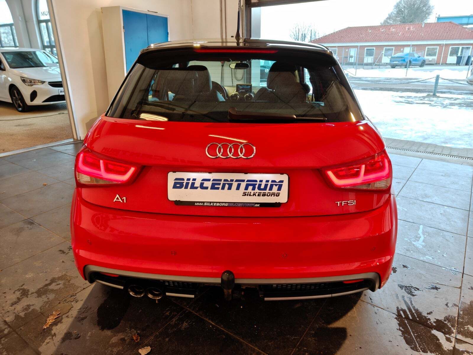 Rød Audi A1 fra 2013