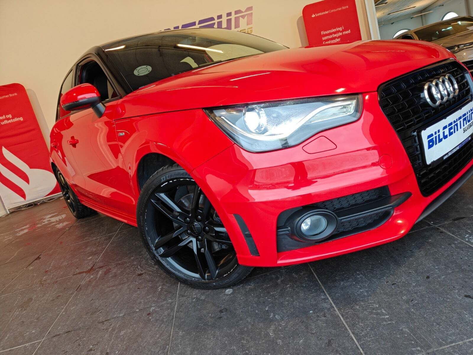 Rød Audi A1 fra 2013
