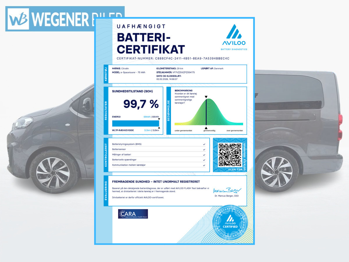 Grå Citroën ë-SpaceTourer fra 2024