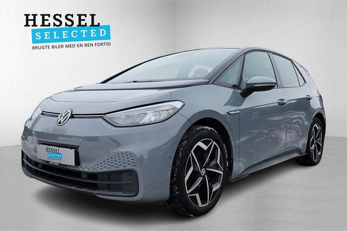 Grå VW ID.3 fra 2022 set udefra