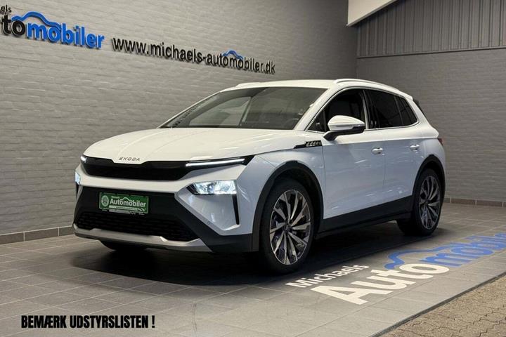 Hvid Skoda Elroq fra 2025 set udefra