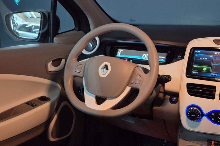 Grå Renault Zoe fra 2018