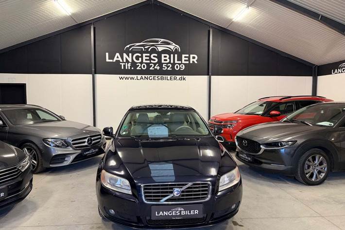 Blå Volvo S80 fra 2007