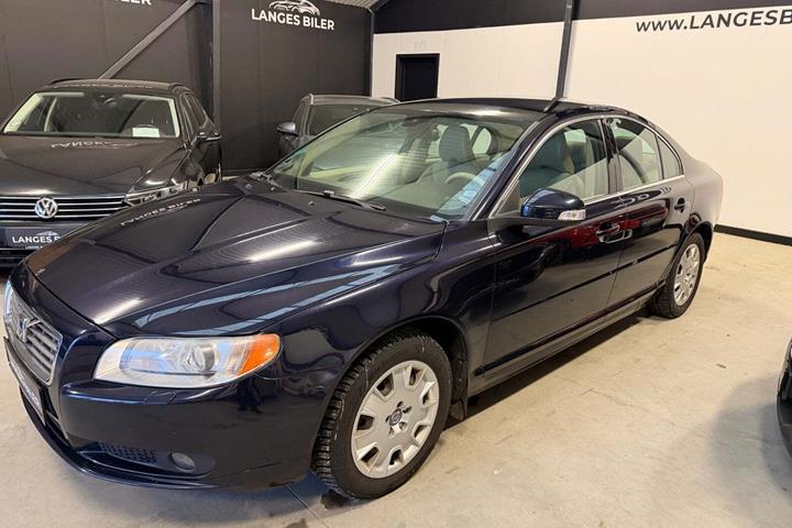 Blå Volvo S80 fra 2007