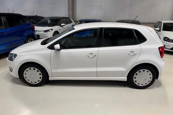 Hvid VW Polo fra 2010