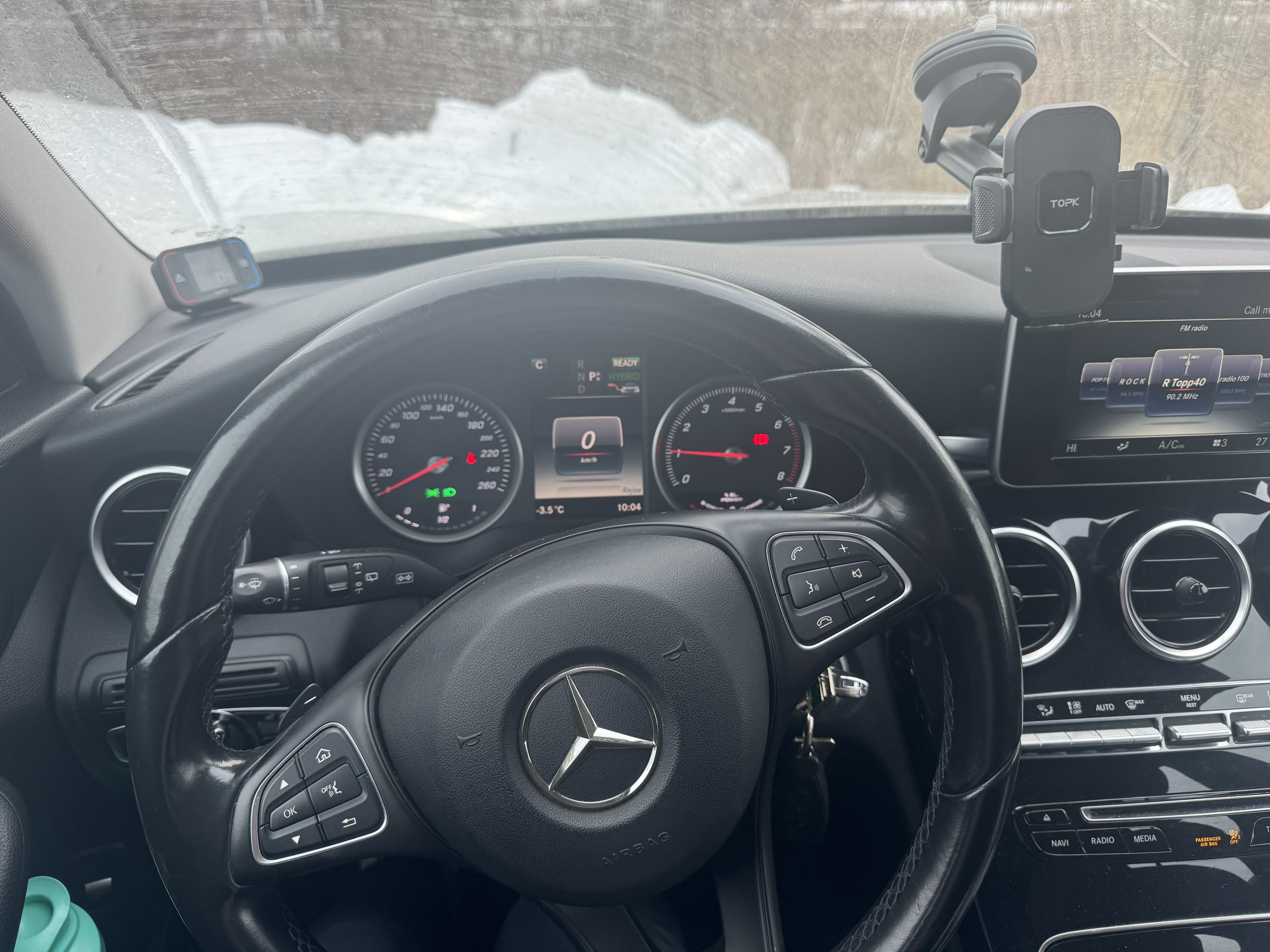 Hvid Mercedes C-Klasse fra 2015