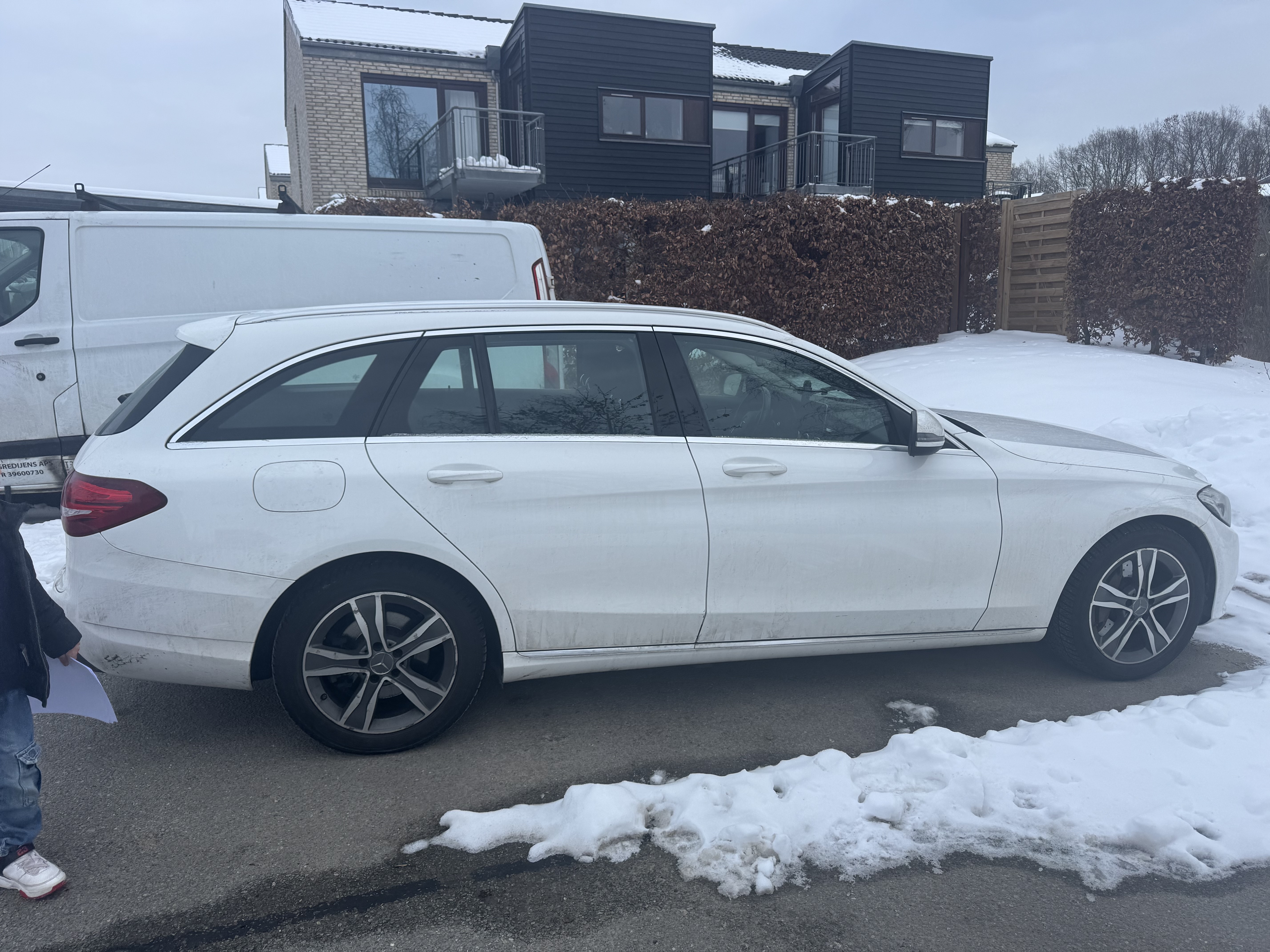 Hvid Mercedes C-Klasse fra 2015