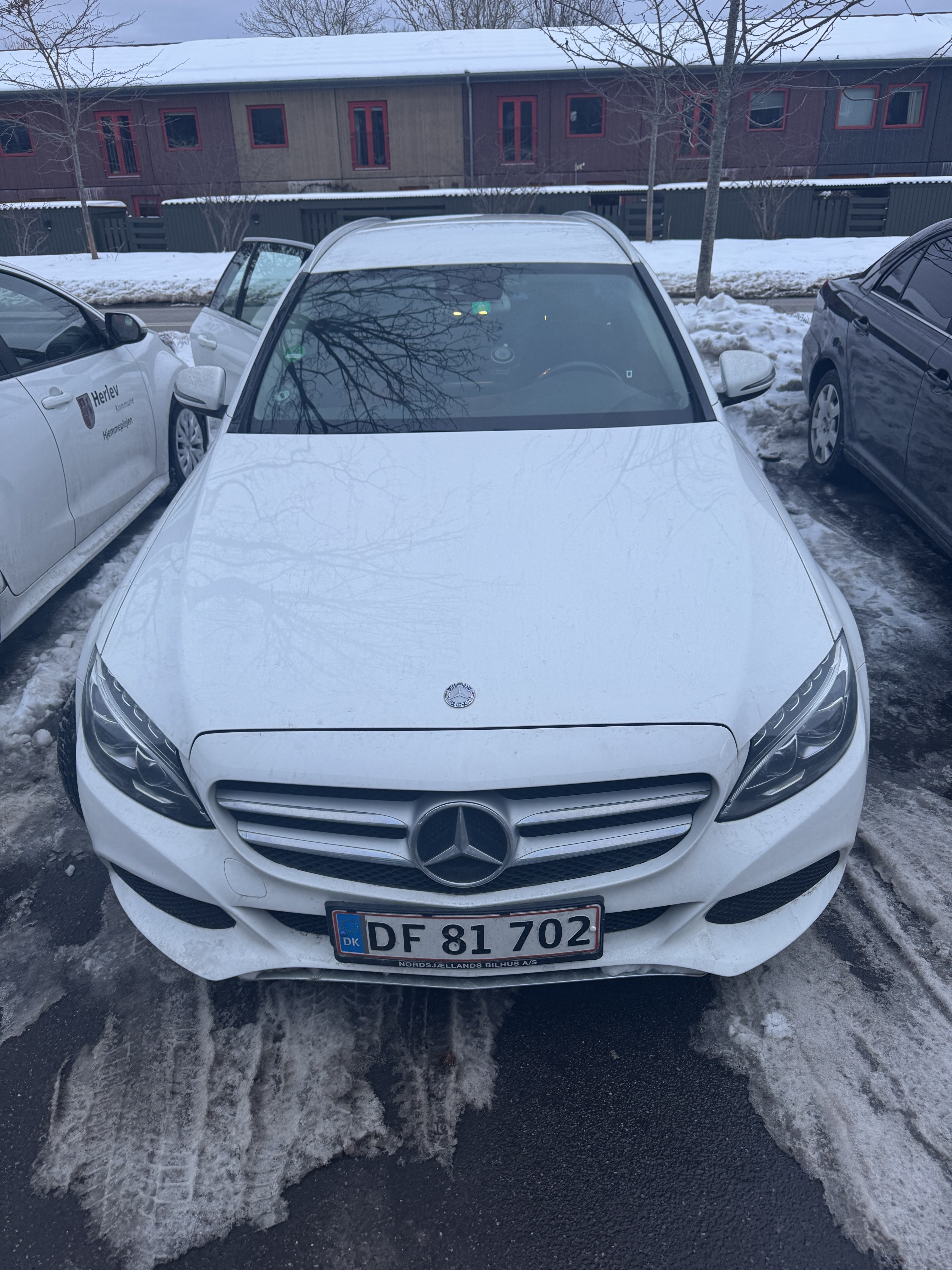 Hvid Mercedes C-Klasse fra 2015