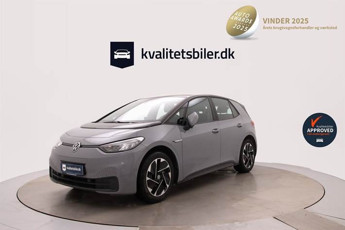 Grå VW ID.3 fra 2022 set udefra