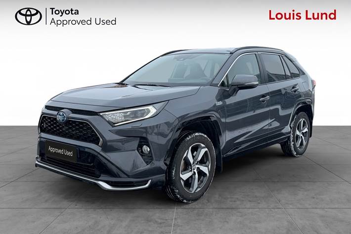 Grå Toyota RAV4 Plug-in fra 2021 set udefra