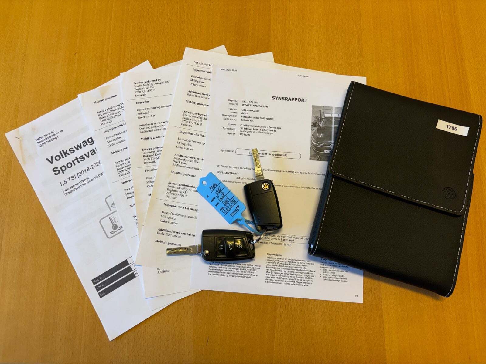 Sort VW Golf VII fra 2018