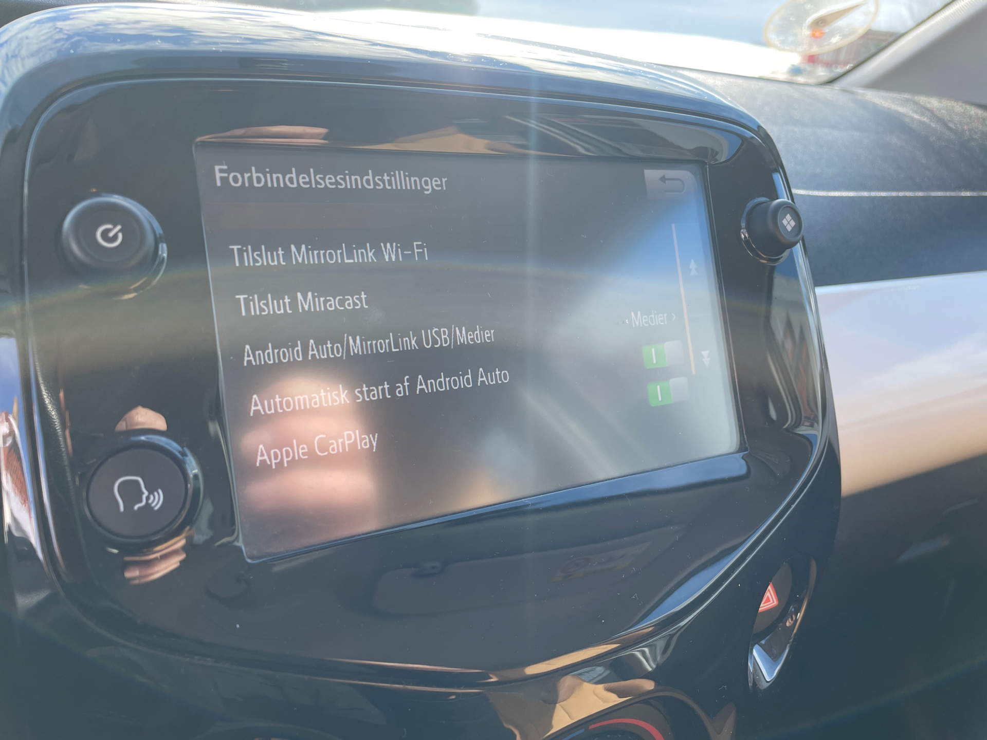 Hvid Toyota Aygo fra 2014