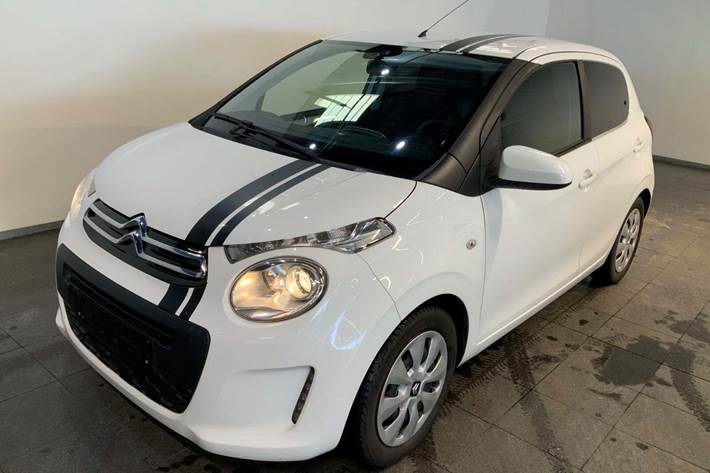 Hvid Citroën C1 fra 2017 set udefra
