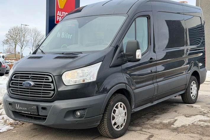 Sort Ford Transit 350 L2 Van fra 2017 set udefra