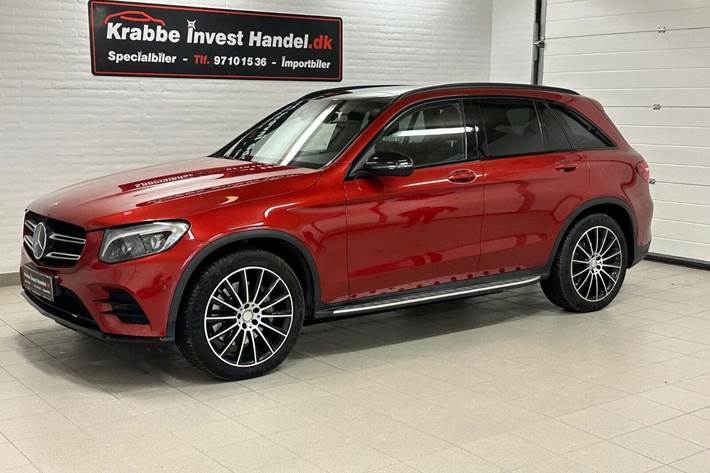 Rød Mercedes GLC250 d fra 2016