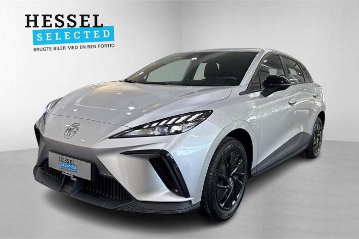 Sølv MG 4 fra 2023 set udefra