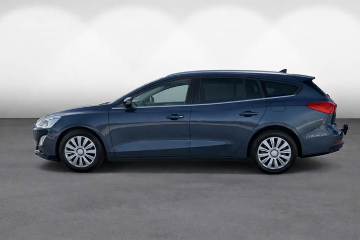 Blå Ford Focus fra 2019
