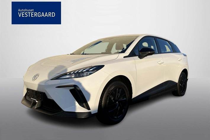 Hvid MG 4 fra 2023 set udefra