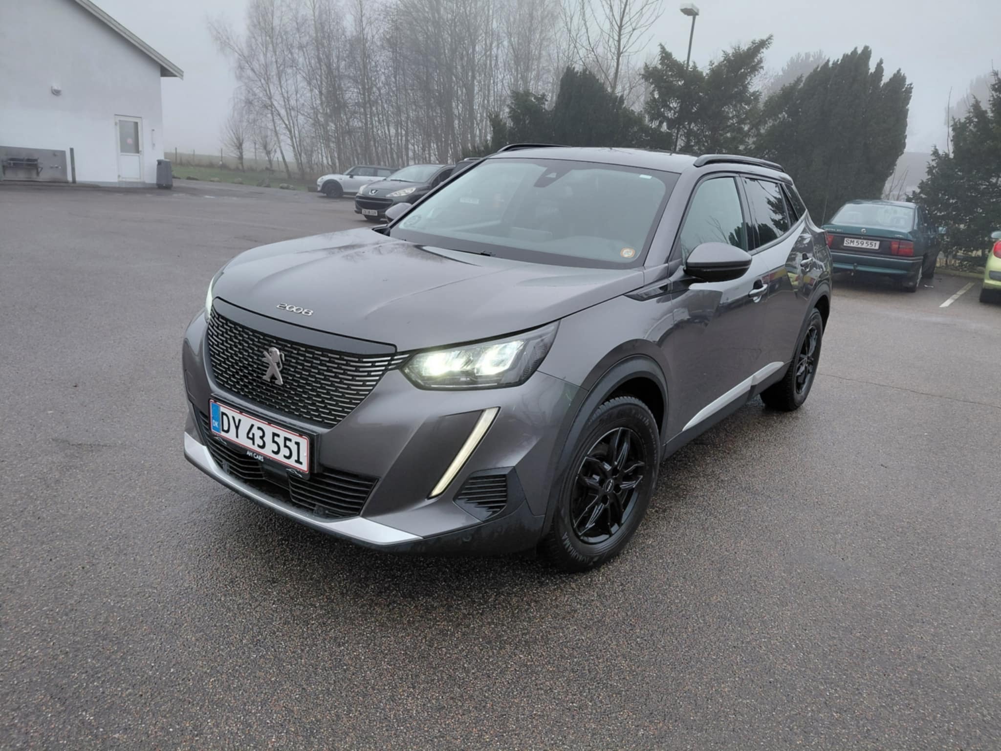 Grå Peugeot 2008 fra 2020