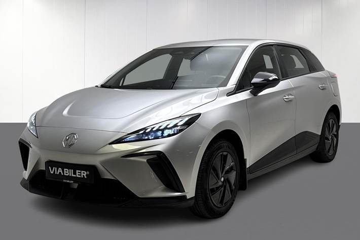 Grå MG MG4 Electric fra 2023 set udefra