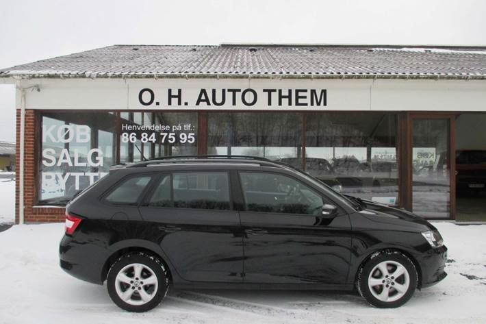 Sort Skoda Fabia fra 2018