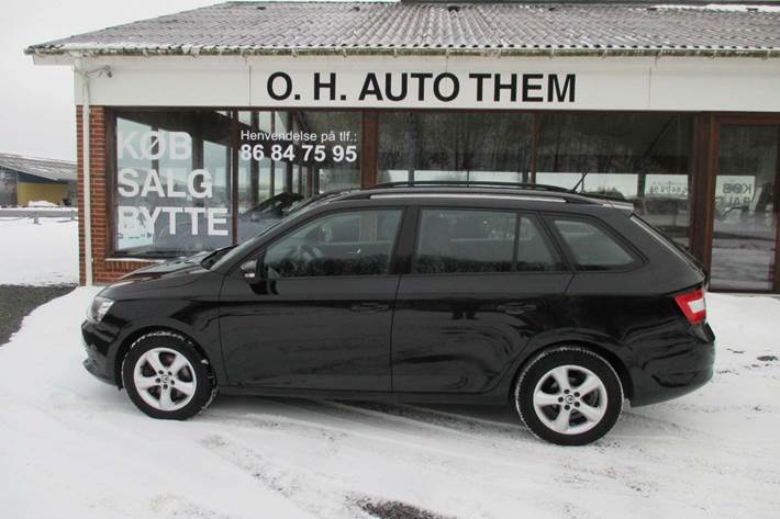 Sort Skoda Fabia fra 2018