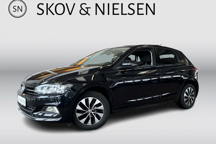 Sort VW Polo fra 2018 set udefra