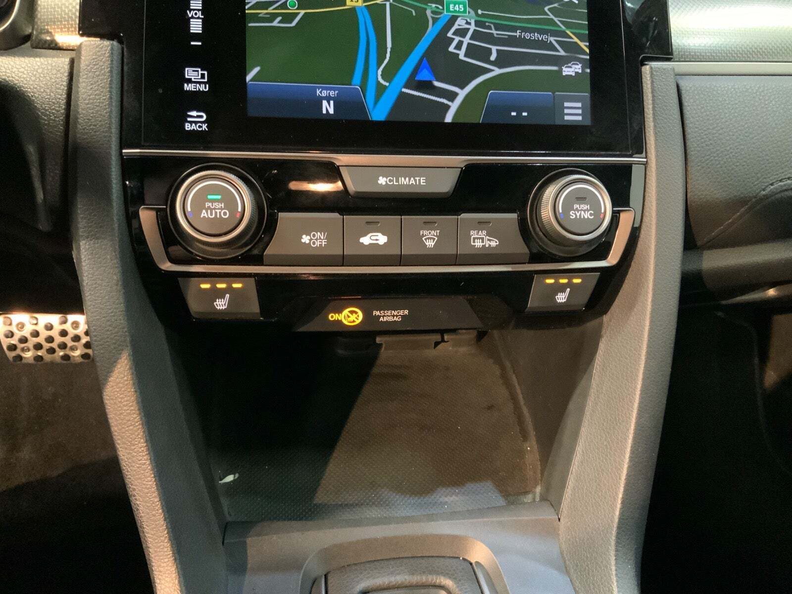 Blå Honda Civic fra 2019