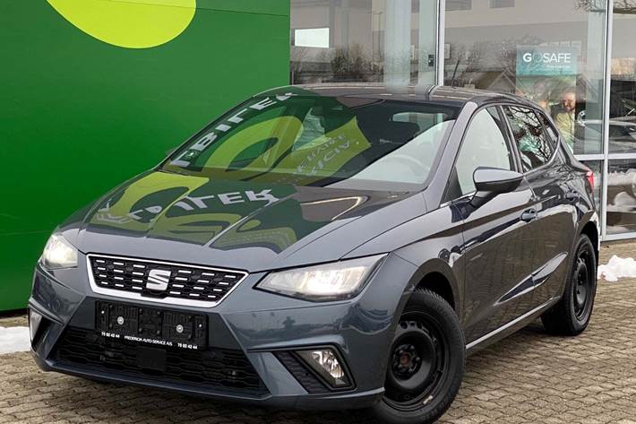 Grå Seat Ibiza fra 2022 set udefra
