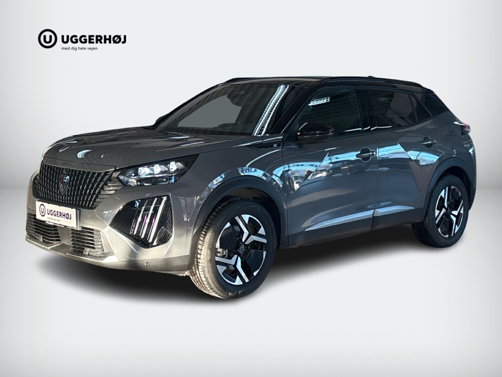 Grå Peugeot e-2008 fra 2025