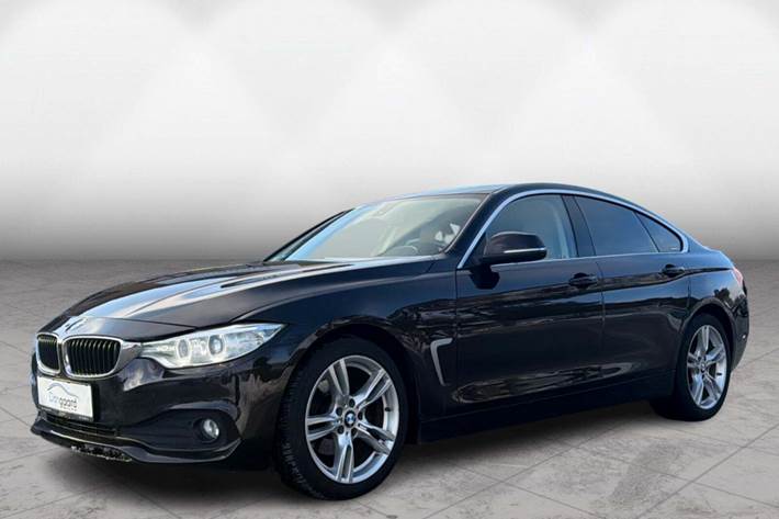 Brun BMW 420d fra 2017 set udefra