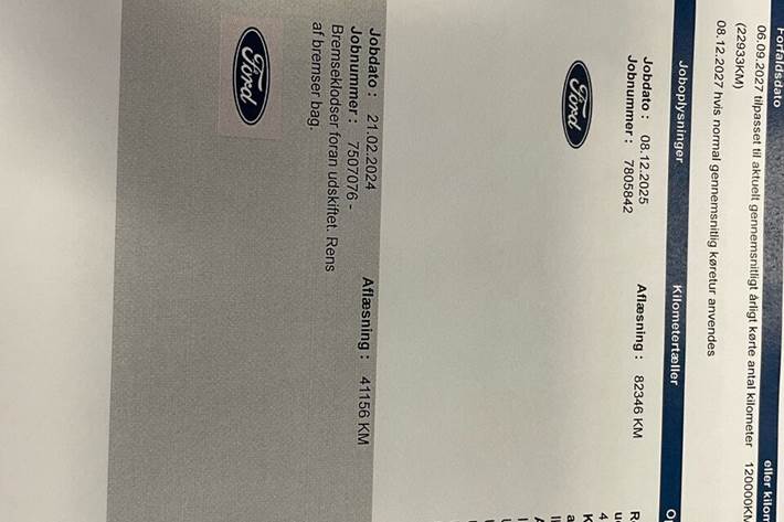 Hvid Ford Transit Custom fra 2022